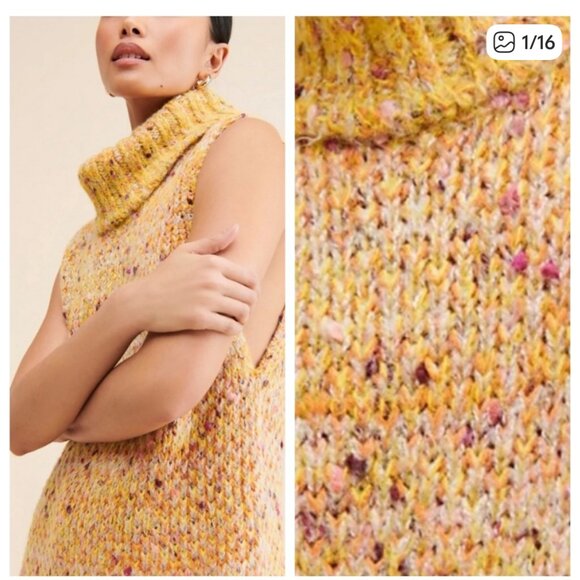 new FREE PEOPLE faye sleeveless sweater xs oversized!!! - Picture 1 of 3